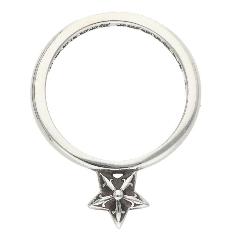 Chrome Hearts Bubblgm Star SU Bubblegum Stand Up Silver Ring — view 2