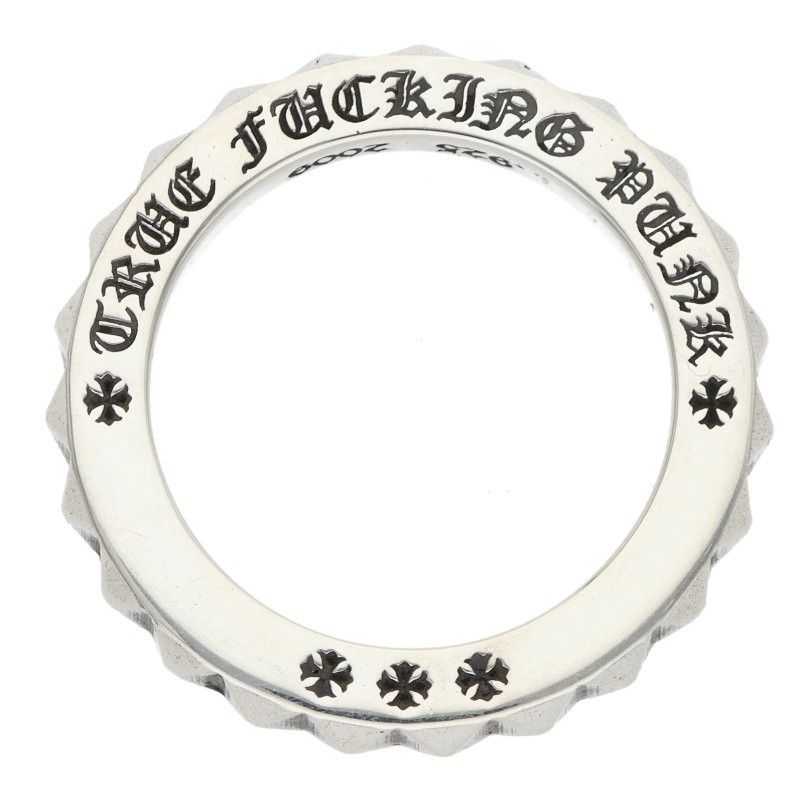 Chrome Hearts Tfp Pnk Big True Fuckin Punk Big Silver Ring