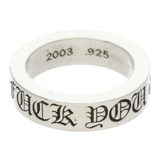 Chrome Hearts mm Spacer Fuckyou Silver Ring