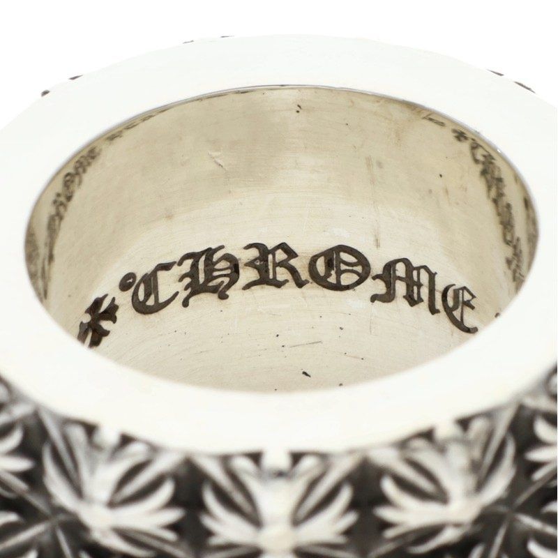 Chrome Hearts Pete Punk Triple Row Silver Ring — view 3