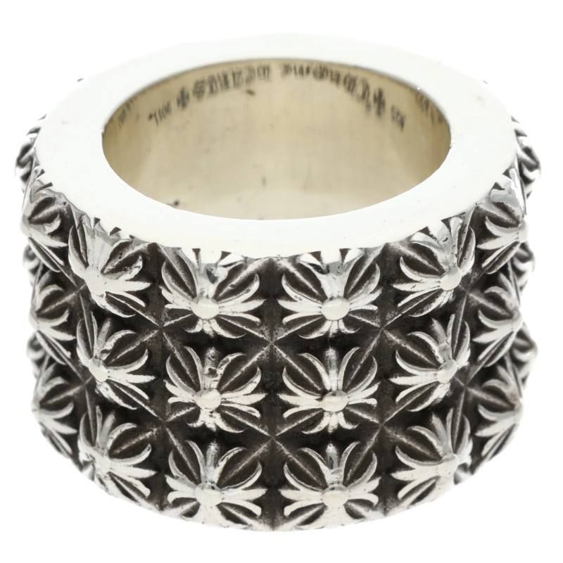 Chrome Hearts Pete Punk Triple Row Silver Ring — view 2
