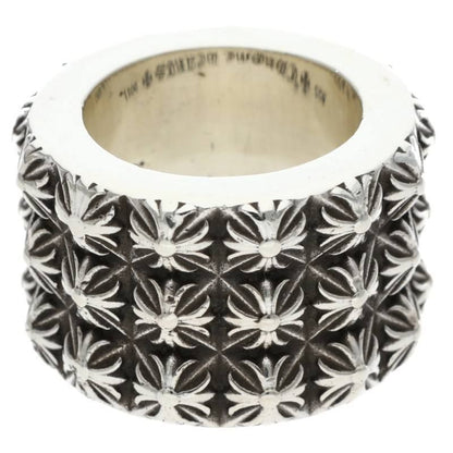 Chrome Hearts Pete Punk Triple Row Silver Ring — view 2