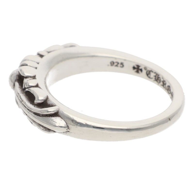 Chrome Hearts Baby Classic Floral Cross Silver Ring — view 5