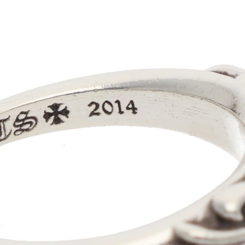 Chrome Hearts Baby Classic Floral Cross Silver Ring — view 4