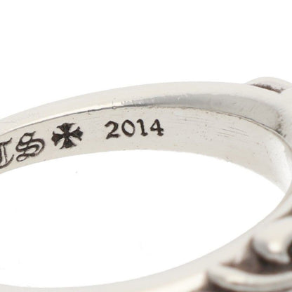 Chrome Hearts Baby Classic Floral Cross Silver Ring — view 4