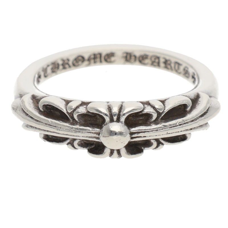 Chrome Hearts Baby Classic Floral Cross Silver Ring