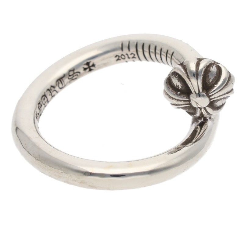 Chrome Hearts Nail Crsball Cross Ball Silver Ring — view 4
