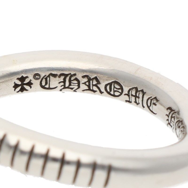 Chrome Hearts Nail Crsball Cross Ball Silver Ring — view 3