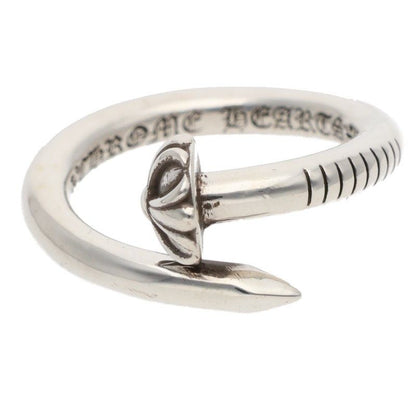 Chrome Hearts Nail Crsball Cross Ball Silver Ring