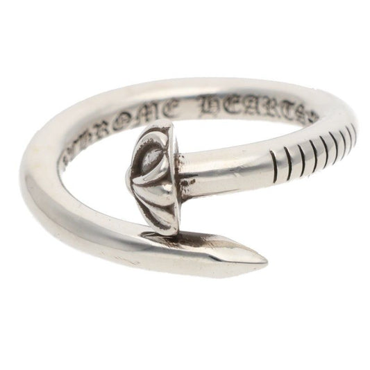 Chrome Hearts Nail Crsball Cross Ball Silver Ring