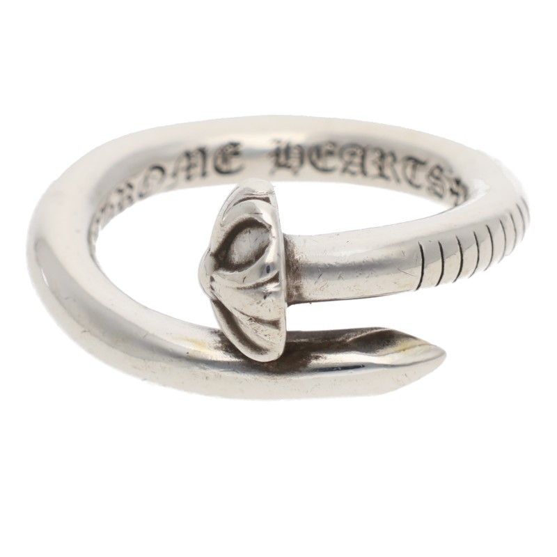 Chrome Hearts Nail Crsball Cross Ball Silver Ring