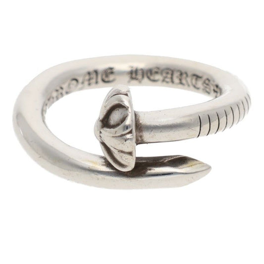 Chrome Hearts Nail Crsball Cross Ball Silver Ring