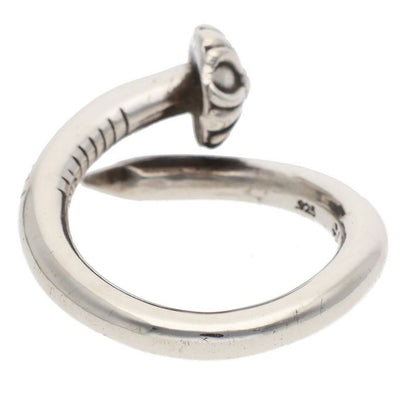 Chrome Hearts Nail Crsball Cross Ball Silver Ring — view 2