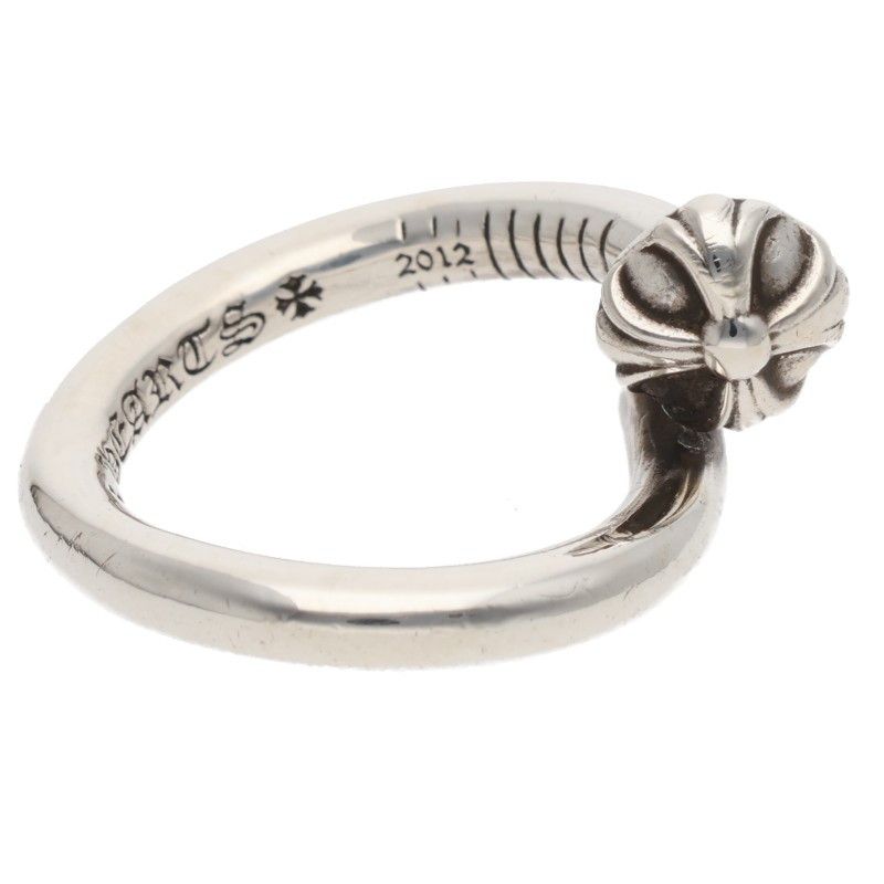 Chrome Hearts Nail Crsball Cross Ball Silver Ring — view 4