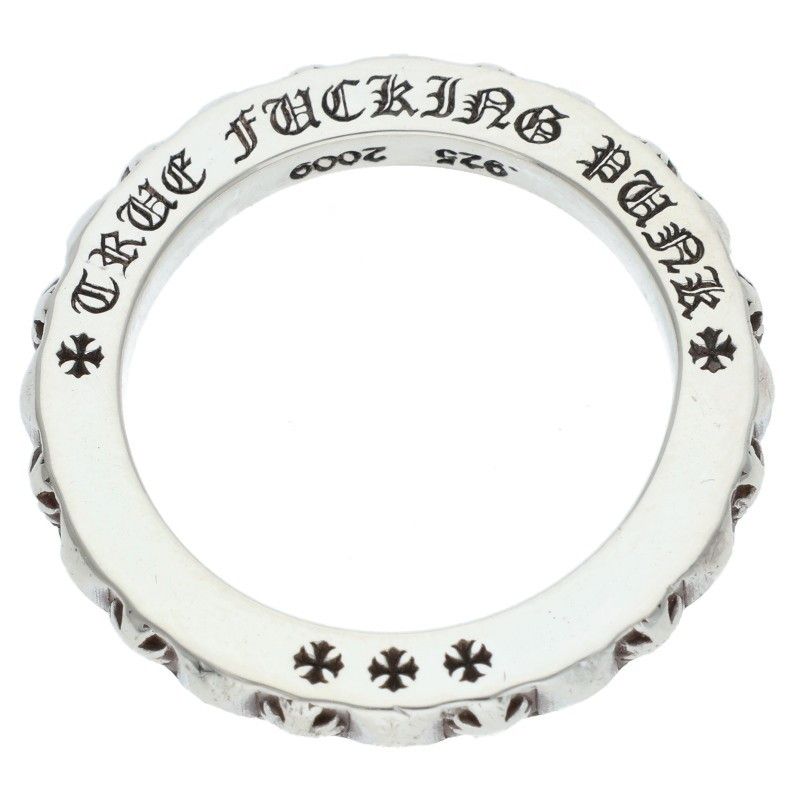 Chrome Hearts Tfp Pnk Pls True Fuckin Punk Plus Silver Ring