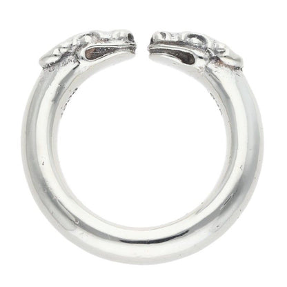 Chrome Hearts Double Dog Ring Dog Silver — view 5