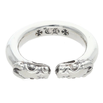 Chrome Hearts Double Dog Ring Dog Silver