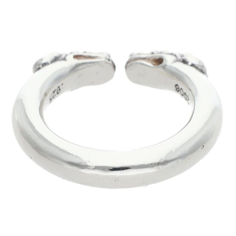 Chrome Hearts Double Dog Ring Dog Silver — view 2