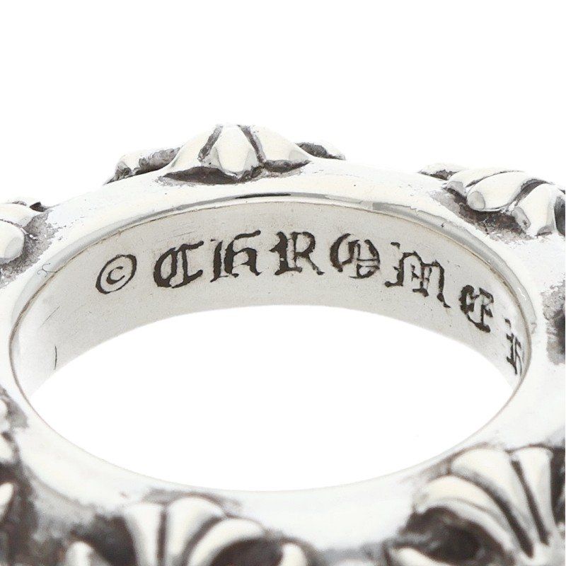 Chrome Hearts Cross Band Silver Ring — view 3