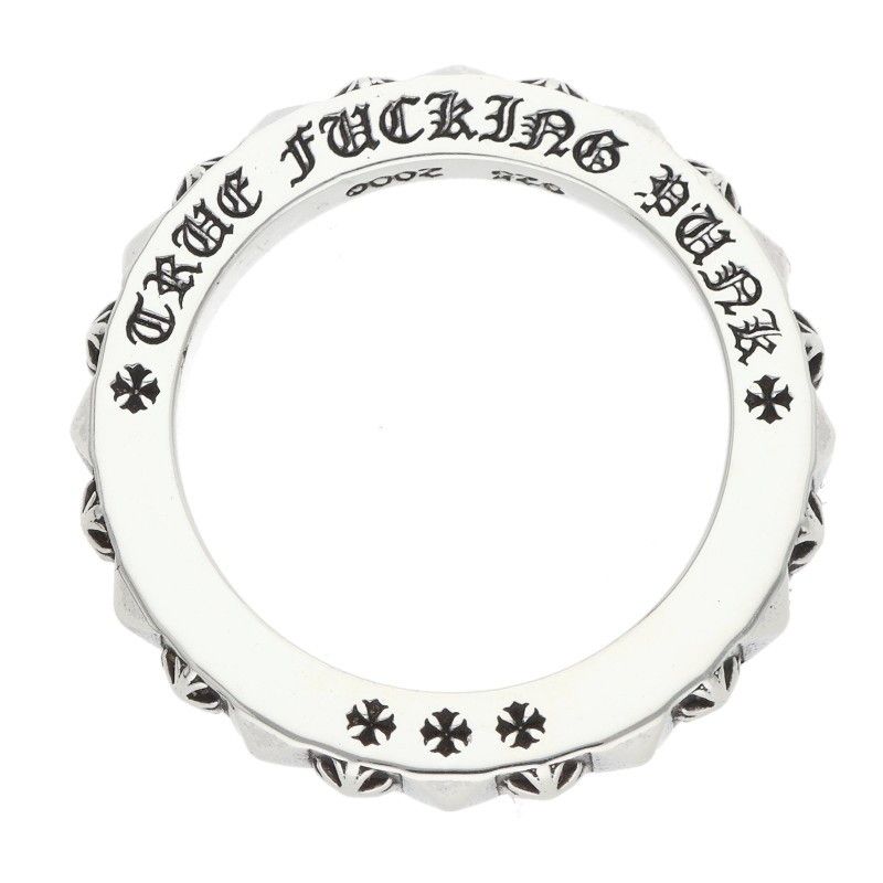 Chrome Hearts Tfp Pnk Pls True Fuckin Punk Plus Silver Ring