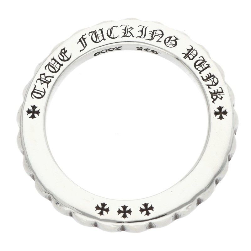 Chrome Hearts Tfp Pnk Big True Fuckin Punk Big Silver Ring