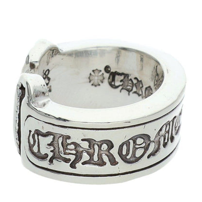 Chrome Hearts LG Scroll Label Silver Ring