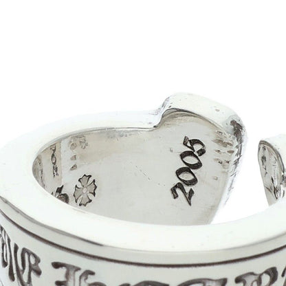 Chrome Hearts LG Scroll Label Silver Ring