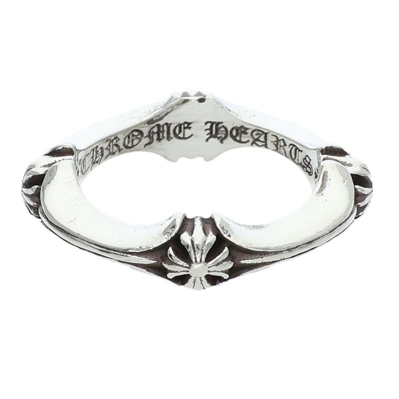 Chrome Hearts Plus and Bone Ring and Silver