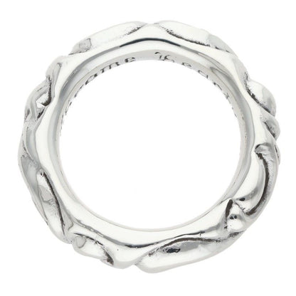 Chrome Hearts Scrl Band Scroll Silver Ring — view 5
