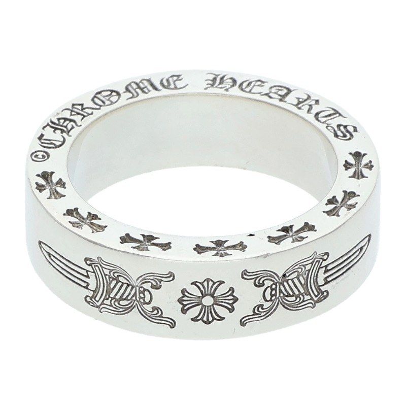 Chrome Hearts mm Spacer Dagger Silver Ring — view 2