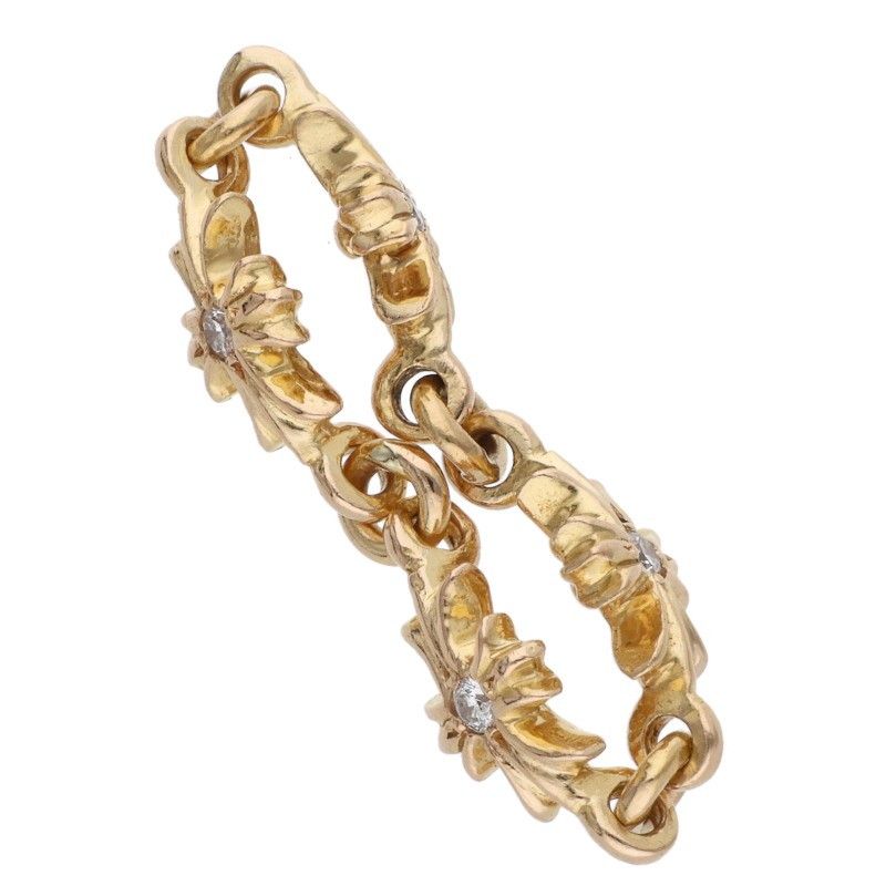 Chrome Hearts 22k Ring Tny CH Pls Dia Tiny Ech Plus Diamond Gold — view 3