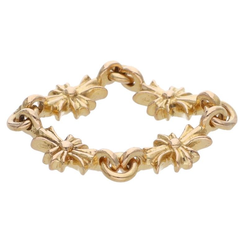Chrome Hearts 22k Ring Tny CH Pls Dia Tiny Ech Plus Diamond Gold — view 5