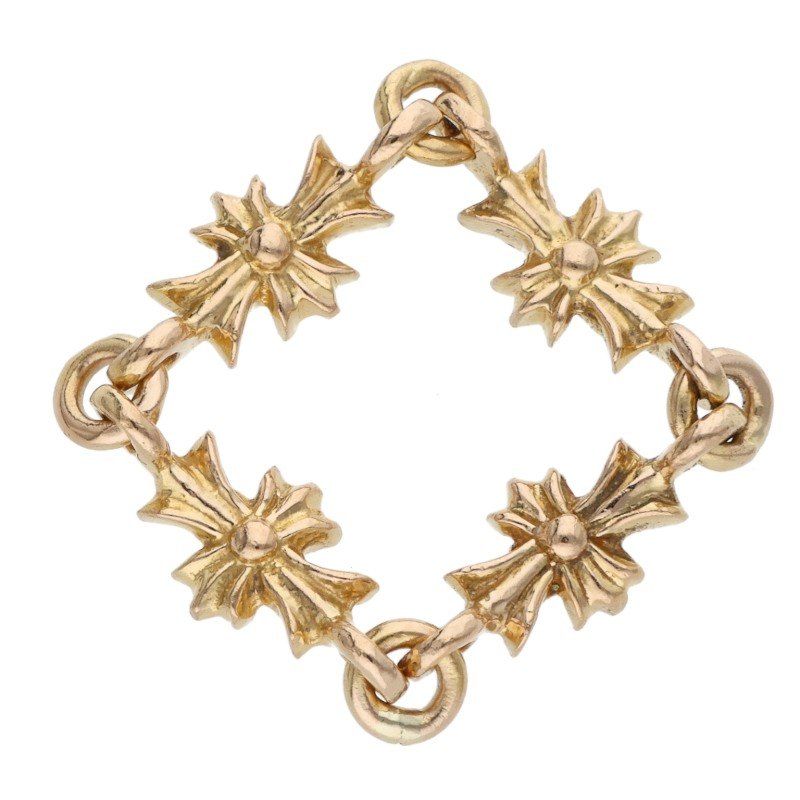 Chrome Hearts 22k Ring Tny CH Pls Dia Tiny Ech Plus Diamond Gold — view 2
