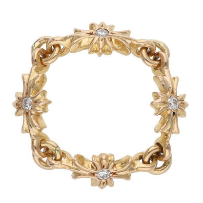 Chrome Hearts 22k Ring Tny CH Pls Dia Tiny Ech Plus Diamond Gold