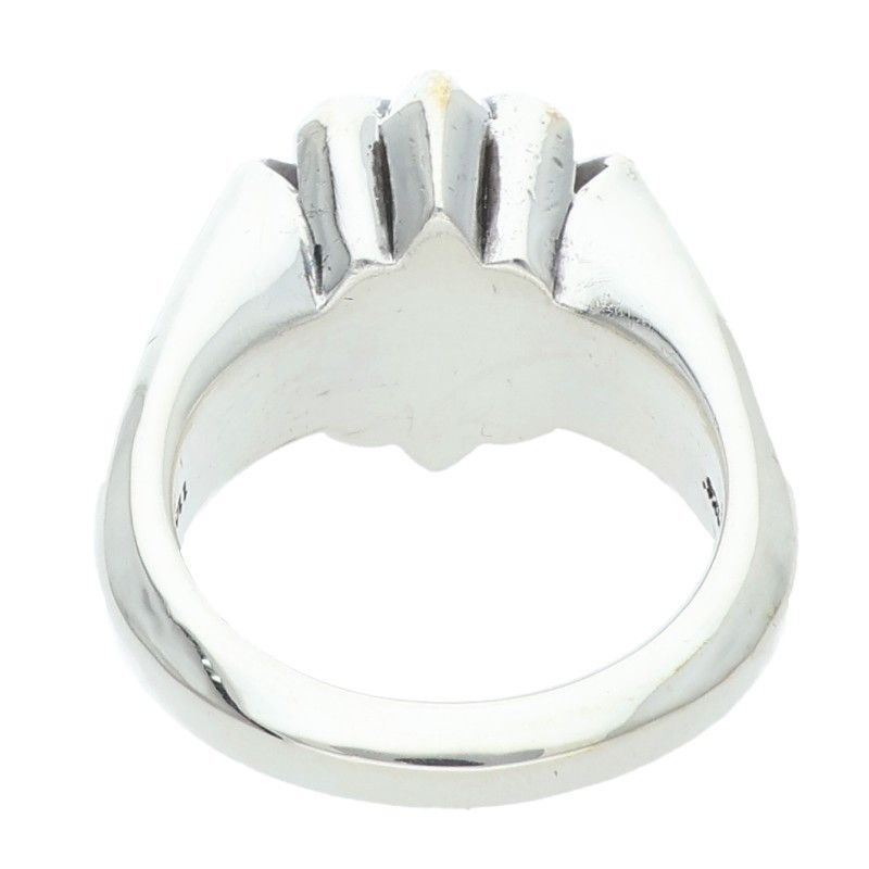 Chrome Hearts Cutout CH Pls LG Large CH Plus Silver Ring — view 2