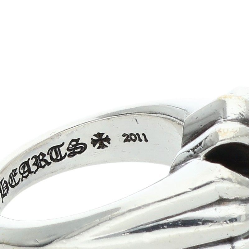 Chrome Hearts Cutout CH Pls LG Large CH Plus Silver Ring — view 4