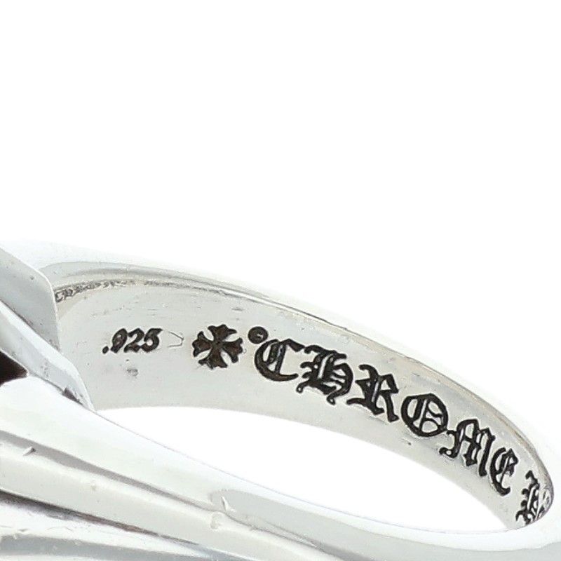 Chrome Hearts Cutout CH Pls LG Large CH Plus Silver Ring — view 3
