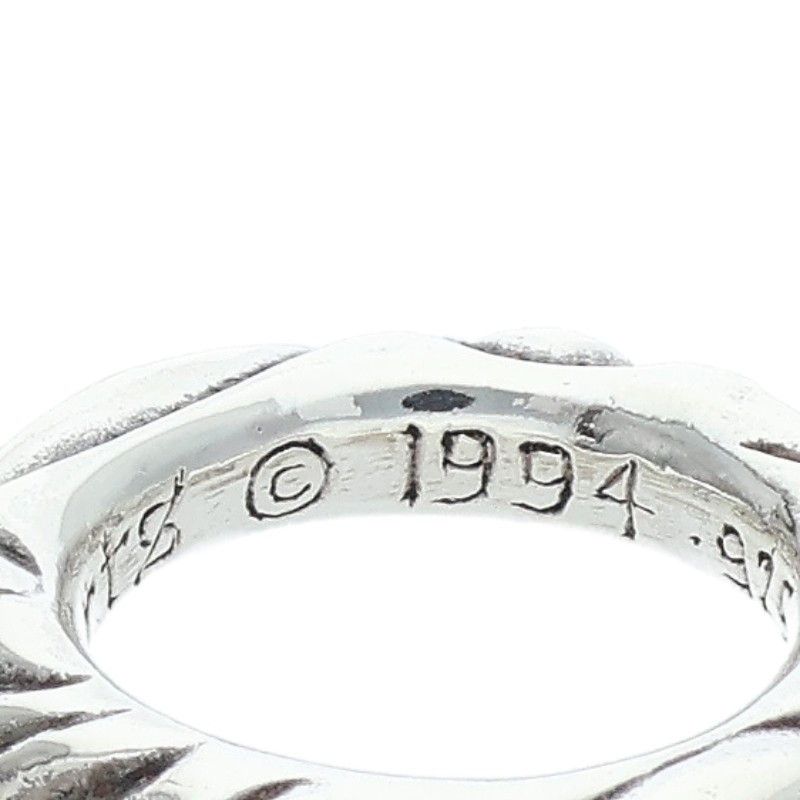Chrome Hearts Scrl Band Scroll Silver Ring — view 5