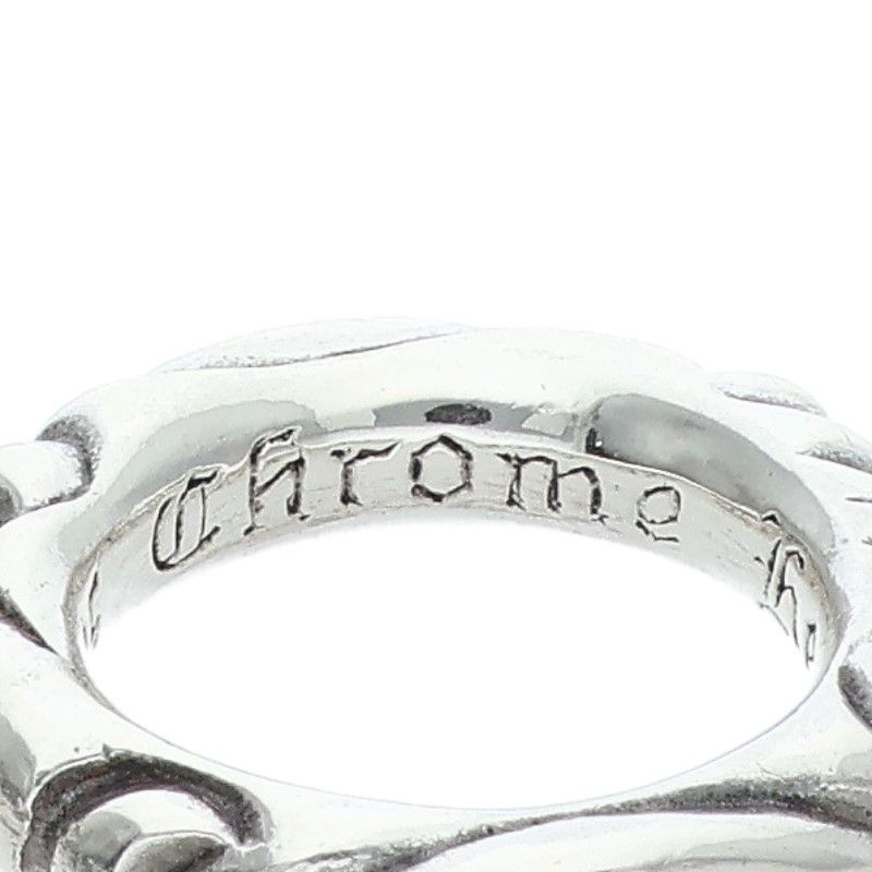 Chrome Hearts Scrl Band Scroll Silver Ring — view 3