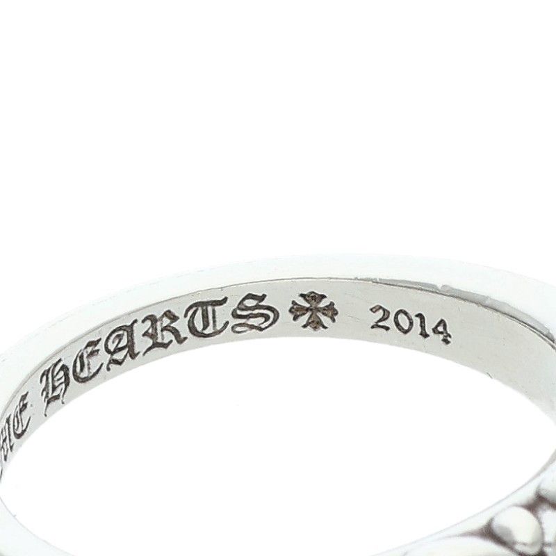 Chrome Hearts Baby Classic Floral Cross Silver Ring — view 4