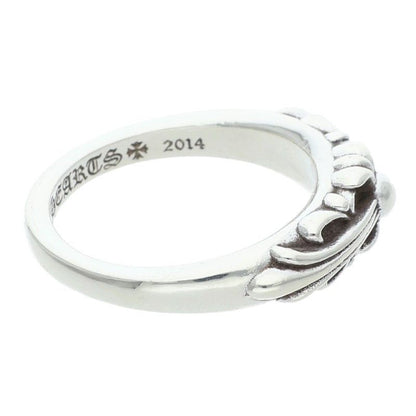 Chrome Hearts Baby Classic Floral Cross Silver Ring — view 5
