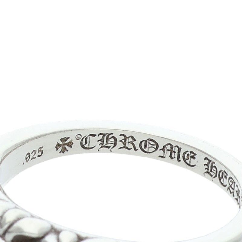Chrome Hearts Baby Classic Floral Cross Silver Ring — view 3