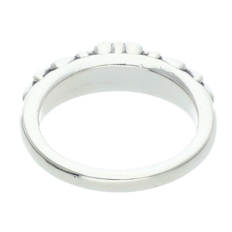 Chrome Hearts Baby Classic Floral Cross Silver Ring — view 2