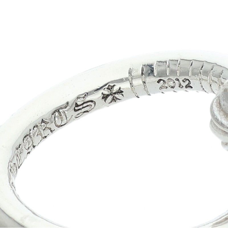 Chrome Hearts Nail Crsball Cross Ball Silver Ring — view 4