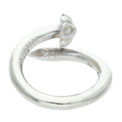 Chrome Hearts Nail Crsball Cross Ball Silver Ring — view 2