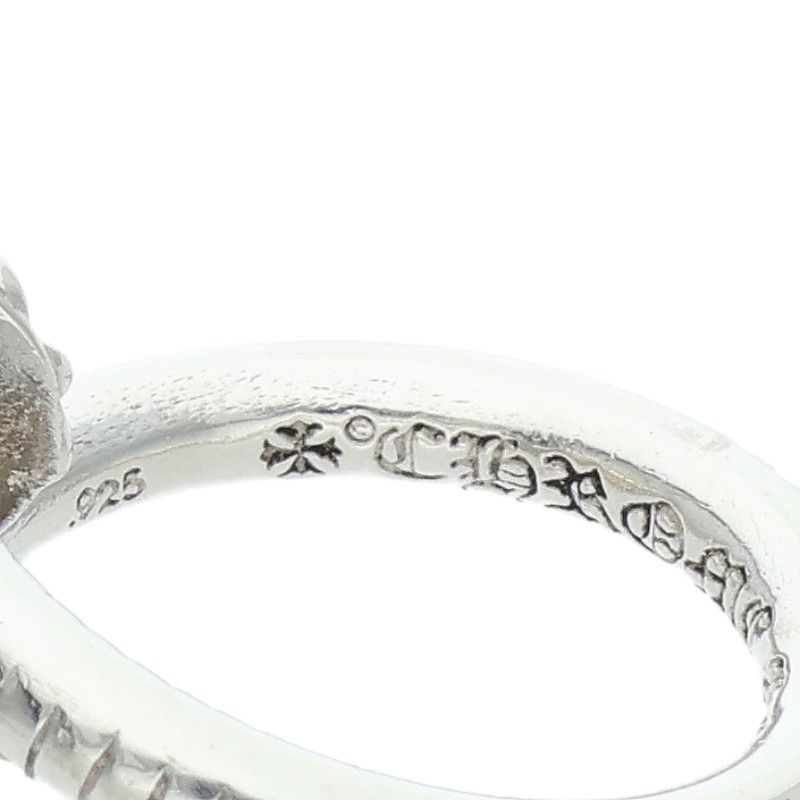 Chrome Hearts Nail Crsball Cross Ball Silver Ring — view 3