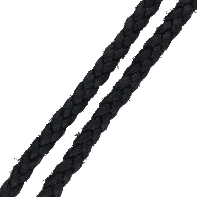 Chrome Hearts Leather Braid Scroll Silver Necklace — view 5