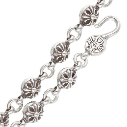Chrome Hearts 1 Crsbl Chn Sml CH Crs Cross Ball Chain Small CH Silver Necklace — view 4