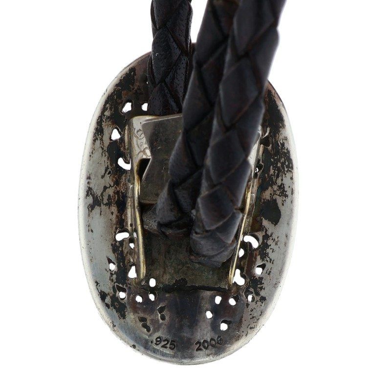 Chrome Hearts Bolotie Ovaltiny Tiny Classic Loop Tie Leather Necklace — view 4
