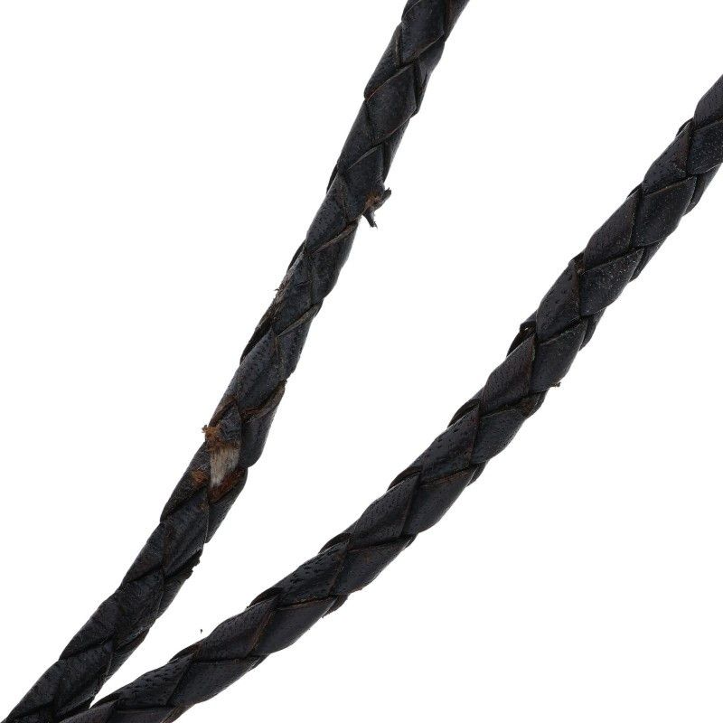 Chrome Hearts Bolotie Ovaltiny Tiny Classic Loop Tie Leather Necklace — view 5